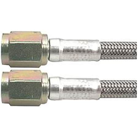 Vortex 120 in. No. 3 Braided Steel Brake Lines with -3AN Straight Ends VO3085703